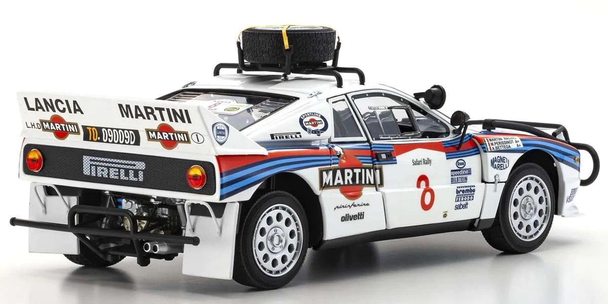 Kyosho - 1/18 Scale Lancia Rally 037 1985 Safari #8 Die Cast Car