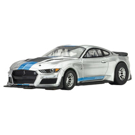 AFX Racing - 2022 Mustang Shelby GT500KR, Silver/ Blue HO Scale Slot Car - Hobby Recreation Products