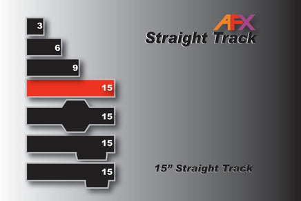 AFX Racing - Track, Straight 15" (2pcs) - Hobby Recreation Products