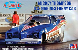 Atlantis Models - 1/16 Mickey Thompson Marines Funny Car Plastic Model Kit - Hobby Recreation Products