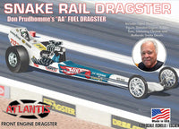 Atlantis Models - 1/24 Don the Snake Prudhomme Front Engine Dragster Plastic Kit - Hobby Recreation Products