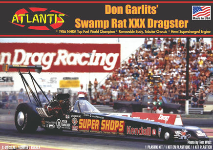 Atlantis Models - 1/25 Don Garlits Swamp Rat XXX Dragster Plastic Model Kit - Hobby Recreation Products