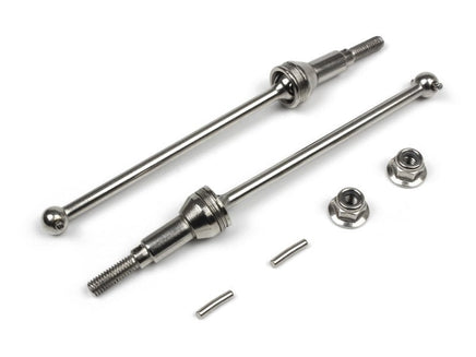 BlackZon - Smyter MT Turbo Front Universal Drive Shafts (Steel/2pcs) - Hobby Recreation Products