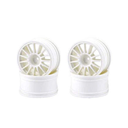 Carisma - M48S Multi Spoke Wheels Set (White) - Hobby Recreation Products