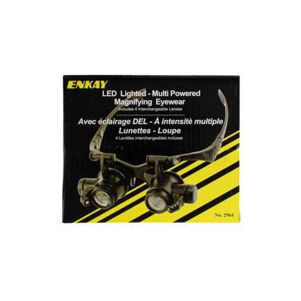 Enkay - Multi Powered Magnifer w/ LED Lights - Hobby Recreation Products
