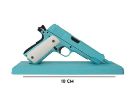 GoatGuns - 1/2.5 Scale Die Cast 1911 Model, Light Blue - Hobby Recreation Products