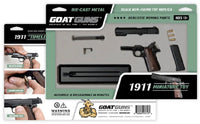 GoatGuns - 1/2.5 Scale Die Cast 1911 Model Pistol, Black - Hobby Recreation Products