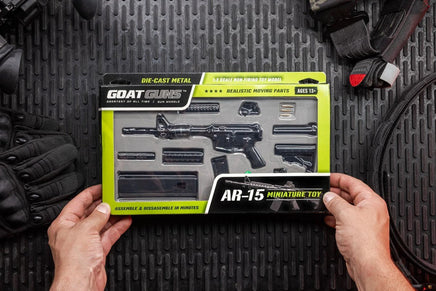 GoatGuns - 1/3 Scale Die Cast AR15 Model Rifle, Black - Hobby Recreation Products