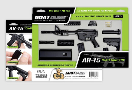 GoatGuns - 1/3 Scale Die Cast AR15 Model Rifle, Black - Hobby Recreation Products