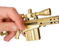 GoatGuns - 1/3 Scale Die Cast Barrett .50Cal Model, Gold - Hobby Recreation Products