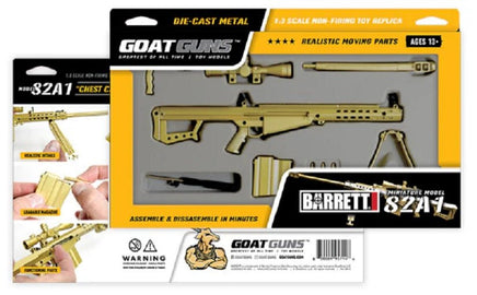 GoatGuns - 1/3 Scale Die Cast Barrett .50Cal Model, Gold - Hobby Recreation Products