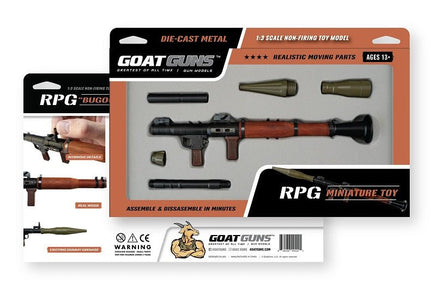 GoatGuns - 1/3 Scale Die Cast RPG Model, Black - Hobby Recreation Products