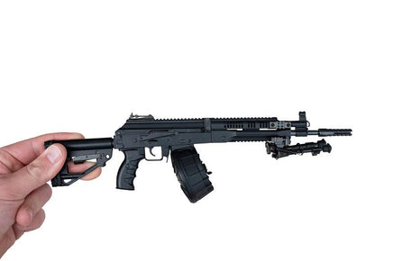 GoatGuns - 1/3 Scale Die Cast RPK - 16 LMG Model, Black - Hobby Recreation Products