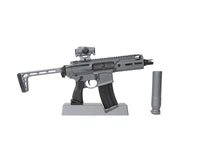 GoatGuns - 1/3 Scale Die Cast Sig Sauer MCX Model, Grey - Hobby Recreation Products