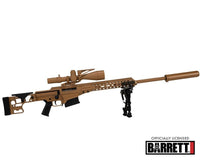 GoatGuns - 1/4 Scale Die Cast Barrett MK22 Model, Tan - Hobby Recreation Products