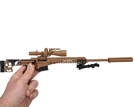 GoatGuns - 1/4 Scale Die Cast Barrett MK22 Model, Tan - Hobby Recreation Products