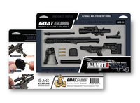 GoatGuns - 1/4 Scale Die Cast Barrett MRAD MK22 Model, Black - Hobby Recreation Products