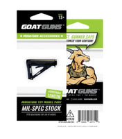 GoatGuns - Mini Adjustable Milspec Stock, Fits AR15 Base Models - Hobby Recreation Products