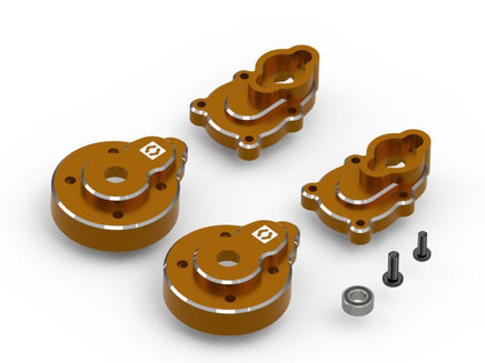 HPI Racing - Aluminum Portal Rear Hub Set (Orange / 2pcs), for Venture18 - Hobby Recreation Products