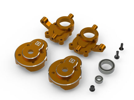 HPI Racing - Aluminum Portal Steering Spindle Set (Orange), for Venture18 - Hobby Recreation Products