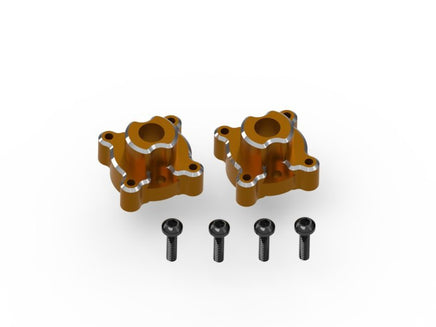 HPI Racing - Aluminum Rear Hub Set (Orange / 2pcs), for Venture18 - Hobby Recreation Products