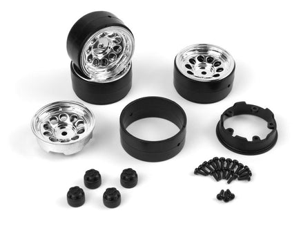 HPI Racing - CS - 10 Beadlock Wheel 1.2in (Chrome/4pcs) for Venture18 - Hobby Recreation Products