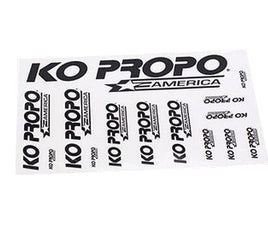 KO PROPO - America Black Decal - Hobby Recreation Products