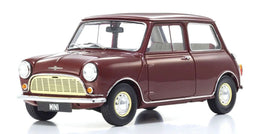 Kyosho - 1/18 Scale Morris Mini Minor Cherry Red Model Diecast Car - Hobby Recreation Products