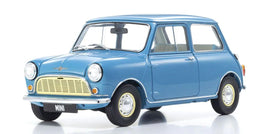 Kyosho - 1/18 Scale Morris Mini Minor Clipper Blue Model Diecast Car - Hobby Recreation Products