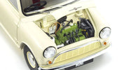 Kyosho - 1/18 Scale Morris Mini Minor Old English White Model Diecast Car - Hobby Recreation Products