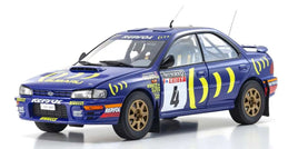 Kyosho - 1/18 Scale Subaru Impreza 1994 RAC #4 Model Diecast Car - Hobby Recreation Products