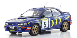 Kyosho - 1/18 Scale Subaru Impreza 1995 Monte Carlo #5 Model Diecast Car - Hobby Recreation Products