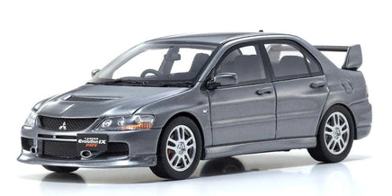 Kyosho - 1/43 Scale Mitsubishi Lancer Evolution IX MR, Gray Diecast Car - Hobby Recreation Products