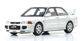 Kyosho - Kyosho Original Diecast 1/43 Mitsubishi Lancer Evolution III White - Hobby Recreation Products