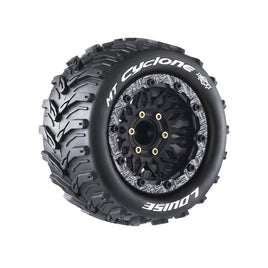 Louise R/C - MFT MT - Cyclone Soft 1/10 Monster Truck Tires, 12, 14, 17mm Removable Hex, Fits Traxxas Maxx - Hobby Recreation Products