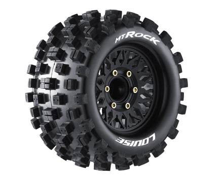 Louise R/C - MT - Rock Soft, 1/10 Monster Truck Tires, 0 & 1/2 " Offset, 12, 14, 17mm Removable Hex - Hobby Recreation Products