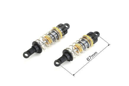 Louise R/C - T410 Rally Aluminum - Front Shocks, 2pcs - Hobby Recreation Products