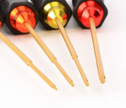 Method R/C Tools - 4 Piece Metric Hex Driver Set (0.9, 1.27/0.05", 1.5, 2.0mm) - Hobby Recreation Products