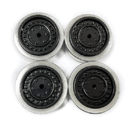 Panda Hobby - 1.0" Solid Wheels, Black, Fits Tetra 1/18 4x4 (4pcs) - Hobby Recreation Products