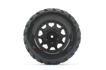 Power Hobby - 1/10 2.8 MT Rockform Belted Tires (2) w/Removable Hex Wheels - Hobby Recreation Products