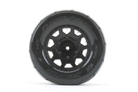 Power Hobby - 1/10 2.8 MT Super Sonic Belted Tires (2) w/Removable Hex Wheels - Hobby Recreation Products