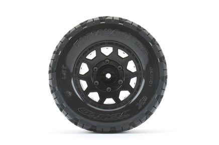 Power Hobby - 1/10 2.8 MT Tomahawk Belted Tires (2) w/Removable Hex Wheels - Hobby Recreation Products