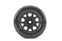 Power Hobby - 1/8 MT 3.8 Super Sonic Belted Mounted Tires w/ Removable Hex Wheels - Hobby Recreation Products