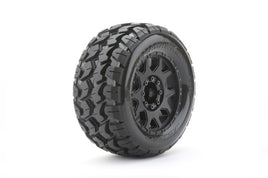 Power Hobby - 1/8 MT 3.8 Tomahawk Belted Mounted Tires w/ Removable Hex Wheels - Hobby Recreation Products