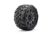 Power Hobby - 1/8 SGT 3.8 Rockform Belted Mounted Tires (2) 17mm Low Profile - Hobby Recreation Products