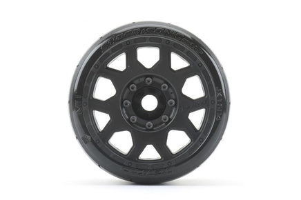 Power Hobby - 1/8 SGT 3.8 Super Sonic Belted Mounted Tires w/ Removable Hex Wheels (2) - Hobby Recreation Products