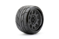 Power Hobby - 1/8 SGT 3.8 Super Sonic Belted Mounted Tires w/ Removable Hex Wheels (2) - Hobby Recreation Products