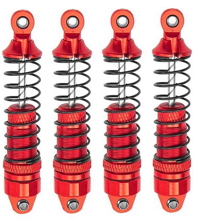 Power Hobby - Aluminum Front & Rear Shocks, for Arrma Grom, Red, 4pcs - Hobby Recreation Products