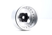 Power Hobby - B5 Aluminum 1.9 Beadlock Wheels Super Offset, Silver (4) 1/10 - Hobby Recreation Products