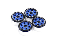 Power Hobby - B5 Aluminum 1.9 Beadlock Wheels Super Positive Offset, Blue (4) 1/10 - Hobby Recreation Products